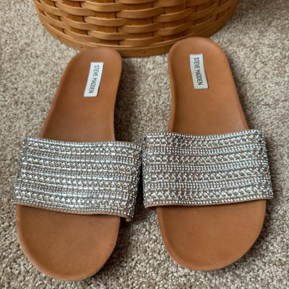 Steve Madden Dazzle Slide Sandals Size 10M - Picture 7 of 8